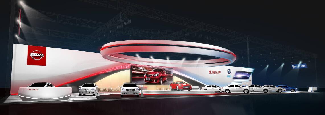 汽車展臺(tái)效果圖 汽車展臺(tái)效果圖