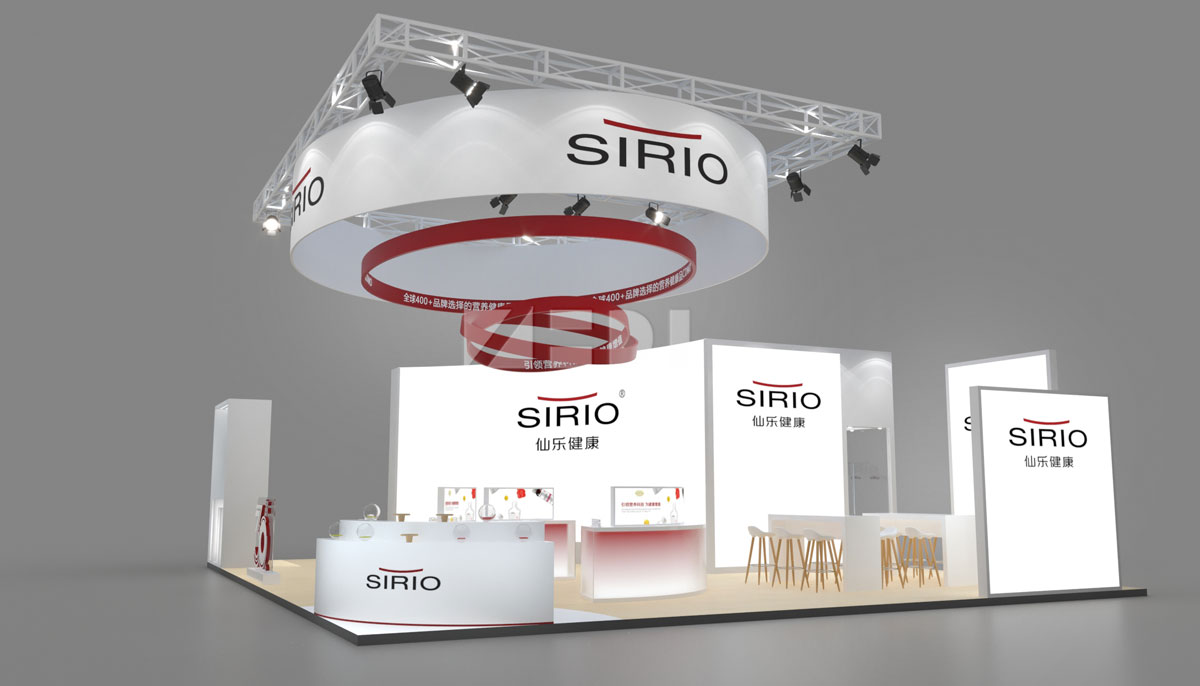 制藥展臺設計效果圖